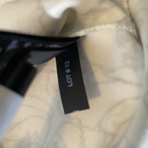 NWT EXPRESS Strapless Dress Pencil Stripe Floral Zip Stretch Women 8 Black White - Picture 14 of 14